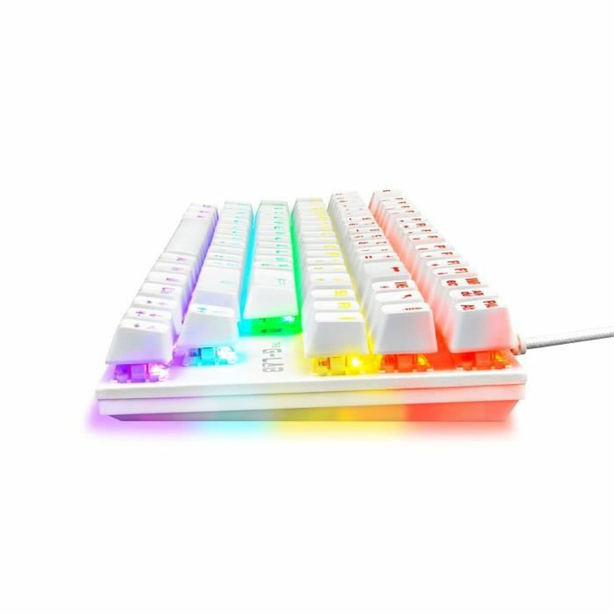 Tipkovnica Gaming The G-Lab Mercury AZERTY Bela